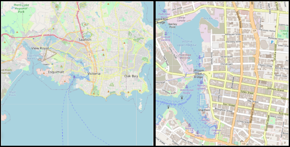 Small scale versus large scale Victoria, BC